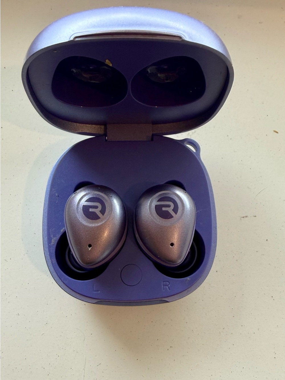 Raycon Wireless True Wireless Earbuds with Charging Case - Purple and Silver